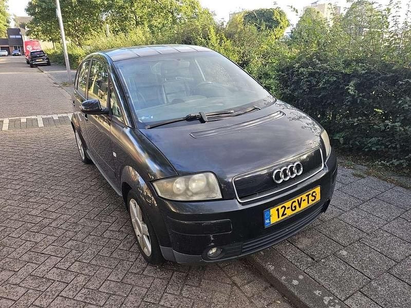 Zwart Gebruikt 2001 Audi A2 Hatchback | € 650 (Super prijs) - Afbeelding 1/4
