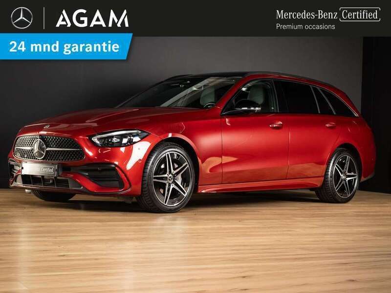 Rood Gebruikt 2022 Mercedes C300e AMG line Stationwagen | € 35.950 (Eerlijke prijs) - Afbeelding 1/4