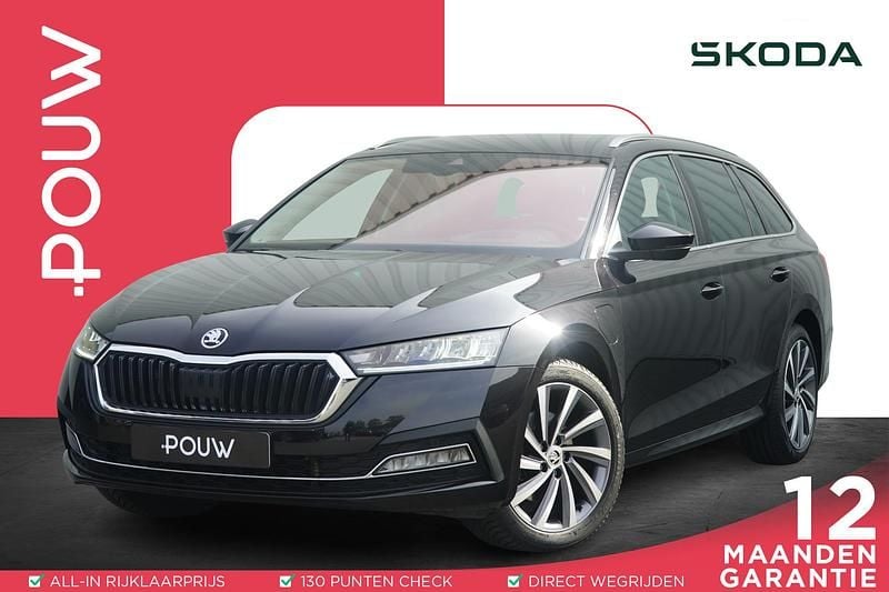 Zwart Gebruikt 2021 Skoda Octavia Business Line Stationwagen | € 23.400 (Eerlijke prijs) - Afbeelding 1/4