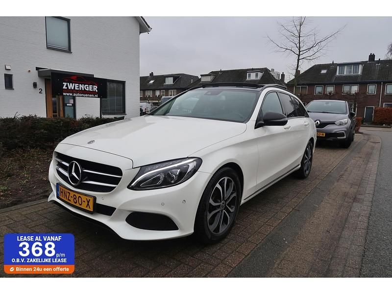 Wit (parellak) Gebruikt 2017 Mercedes C300 Night Stationwagen | € 22.750 (Eerlijke prijs) - Afbeelding 1/4