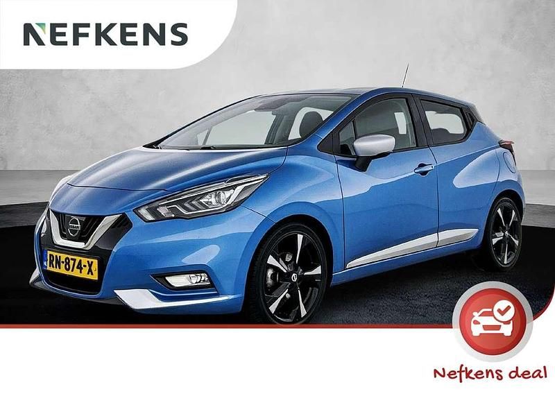 Blauw Occasion 2018 Nissan Micra N-Connecta Hatchback | € 9.825 (Eerlijke prijs) - Afbeelding 1/3