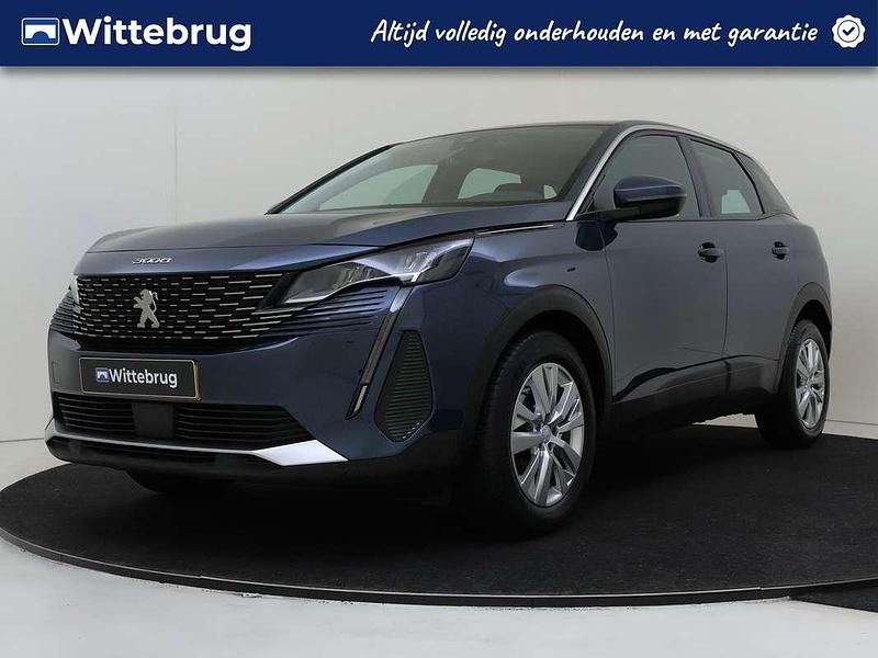 Blauw Gebruikt 2021 Peugeot 3008 Active SUV | € 23.825 (Eerlijke prijs) - Afbeelding 1/3