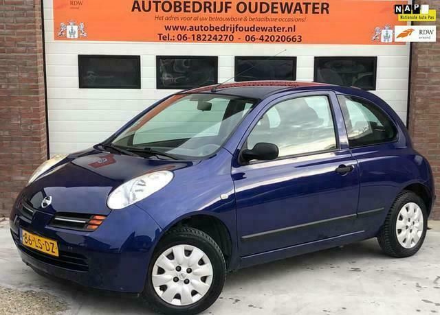 Blauw Gebruikt 2003 Nissan Micra Visia Hatchback | € 1.395 (Eerlijke prijs) - Afbeelding 1/4