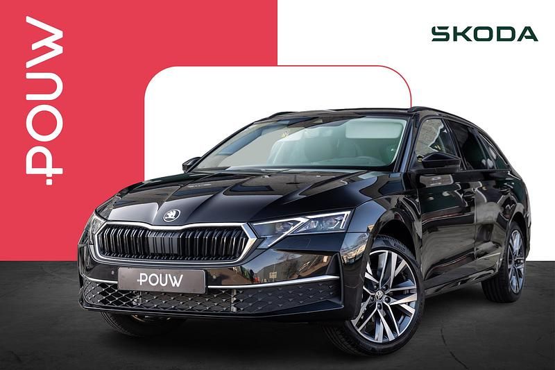 Zwart Occasion 2024 Skoda Octavia Business Line Stationwagen | € 42.950 (Duur) - Afbeelding 1/4