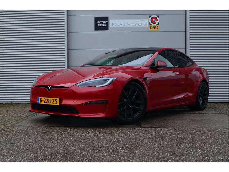 Rood Gebruikt 2022 Tesla Model S Long Range Sedan | € 67.950 - Afbeelding 1/4