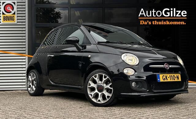 Zwart Gebruikt 2015 Fiat 500S Hatchback | € 8.945 (Eerlijke prijs) - Afbeelding 1/4