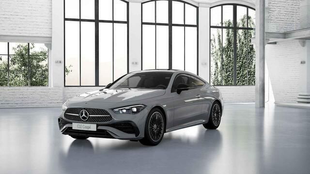 Grijs Nieuw 2025 Mercedes 300 AMG line Coupé | € 83.200 (Super prijs) - Afbeelding 1/4