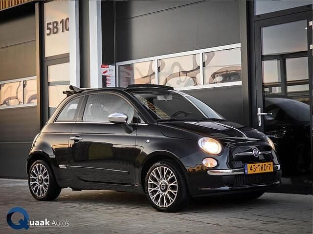 Zwart Occasion 2012 Fiat 500C Lounge Cabriolet | € 4.950 (Eerlijke prijs) - Afbeelding 1/4