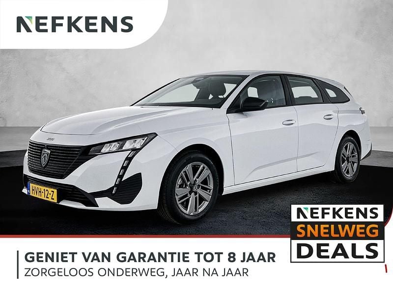 Wit Nieuw 2025 Peugeot 308 SW Business-Line Stationwagen | € 29.825 (Eerlijke prijs) - Afbeelding 1/4