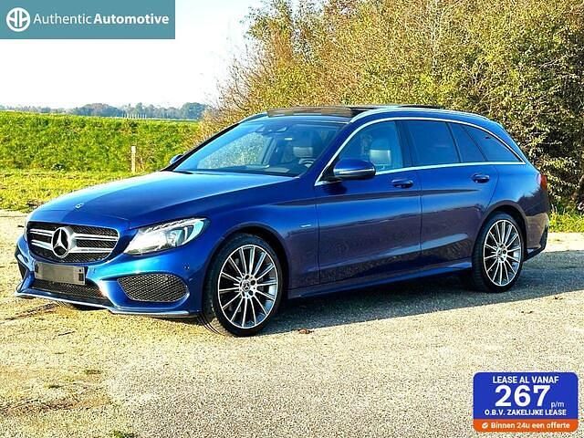 Blauw Gebruikt 2017 Mercedes C350 Premium Plus Stationwagen | € 19.950 (Eerlijke prijs) - Afbeelding 1/4
