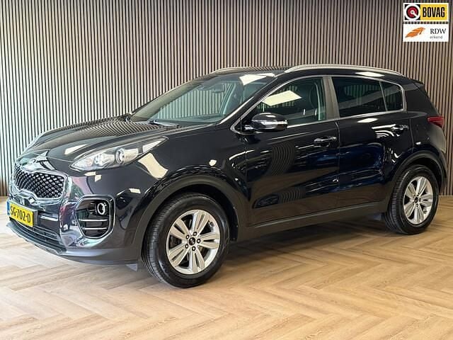 Zwart Gebruikt 2018 Kia Sportage Start SUV | € 16.995 (Eerlijke prijs) - Afbeelding 1/4