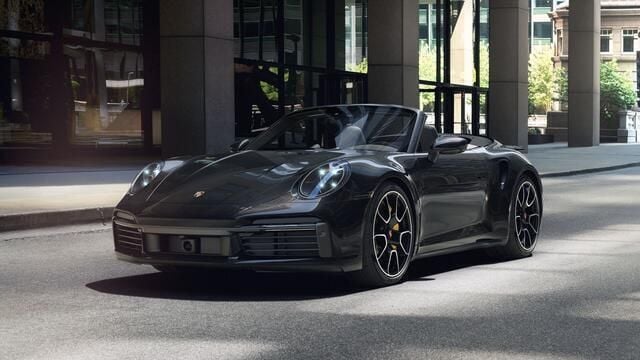 Zwart Nieuw 2024 Porsche 911 Turbo S Cabriolet Cabriolet | € 391.965 - Afbeelding 1/4