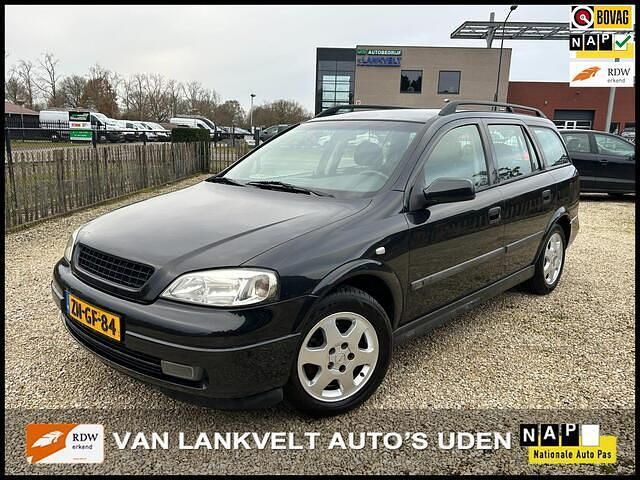 Zwart Gebruikt 1999 Opel Astra Stationwagen | € 1.950 (Eerlijke prijs) - Afbeelding 1/4