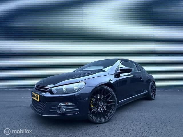 Zwart Gebruikt 2009 VW Scirocco Highline Coupé | € 4.895 (Super prijs) - Afbeelding 1/4