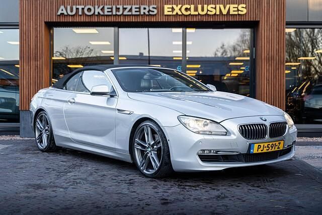 Grijs Gebruikt 2012 BMW 640 Cabriolet Executive Cabriolet | € 18.900 (Goede deal) - Afbeelding 1/4