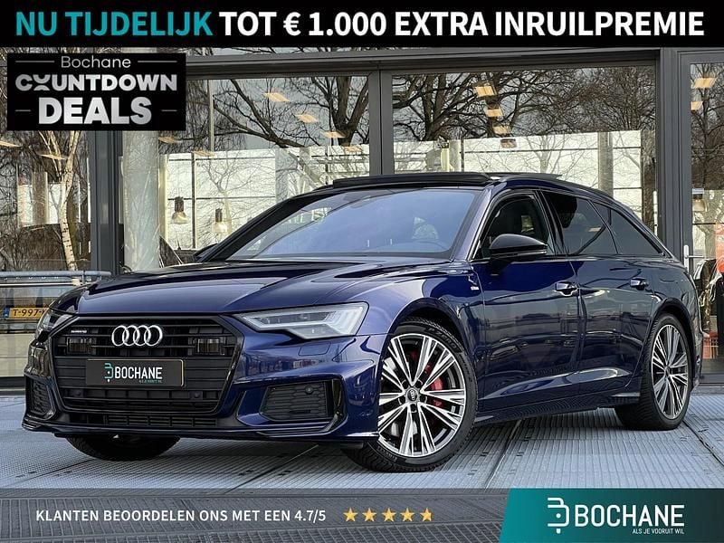 Blauw (metallic) Gebruikt 2021 Audi A6 Competition Stationwagen | € 39.900 (Goede deal) - Afbeelding 1/4