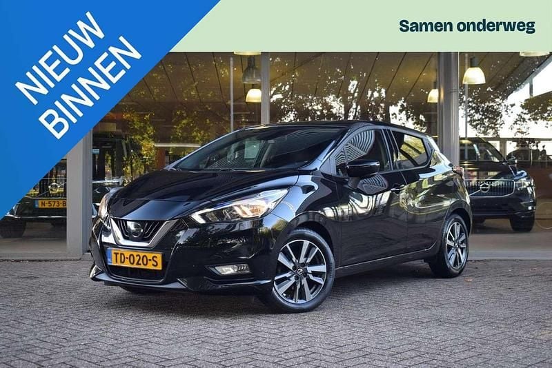 Zwart Gebruikt 2018 Nissan Micra N-Connecta Hatchback | € 10.995 (Eerlijke prijs) - Afbeelding 1/3
