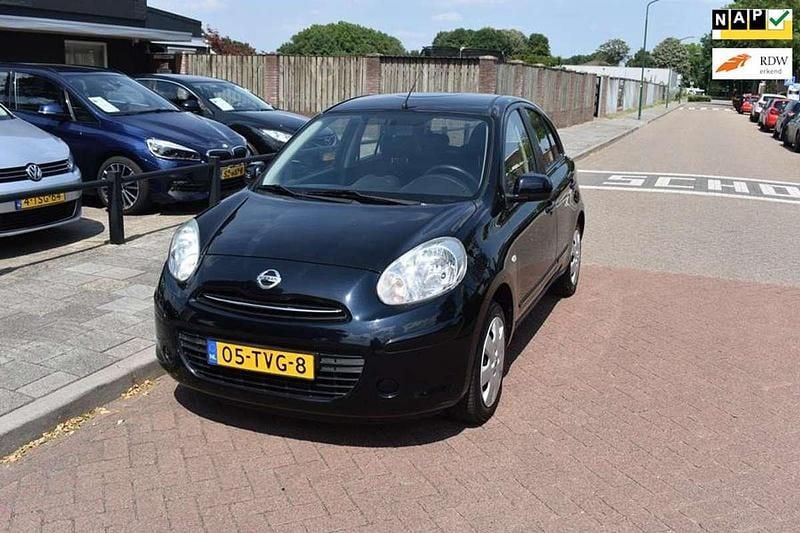 Zwart, metallic lak Gebruikt 2012 Nissan Micra Acenta Hatchback | € 4.850 (Eerlijke prijs) - Afbeelding 1/4