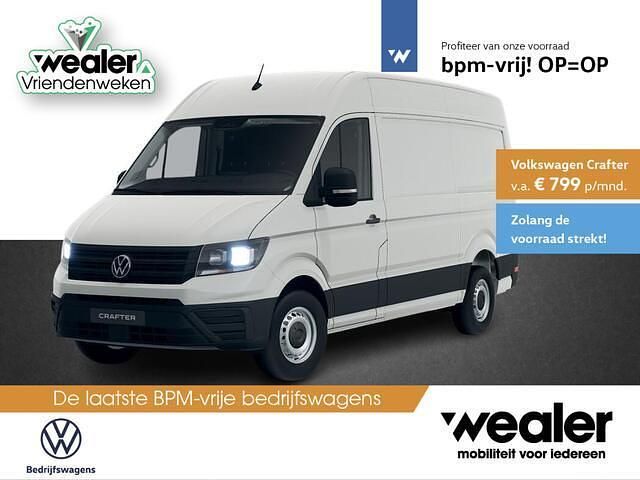 Wit Gebruikt 2024 VW Crafter Highline Van | € 42.619 - Afbeelding 1/4