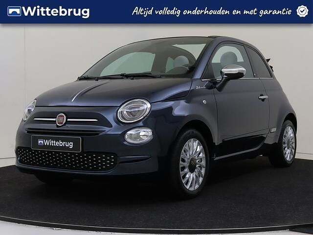 Blauw, metallic lak Gebruikt 2022 Fiat 500C Dolcevita Cabriolet | € 16.925 (Eerlijke prijs) - Afbeelding 1/3