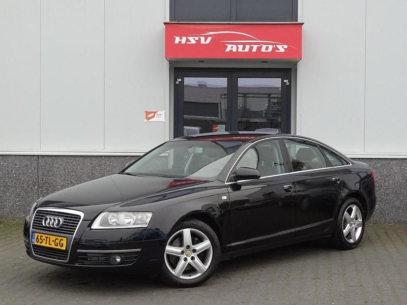 Zwart Occasion 2006 Audi A6 Business Sedan | € 2.450 (Super prijs) - Afbeelding 1/3