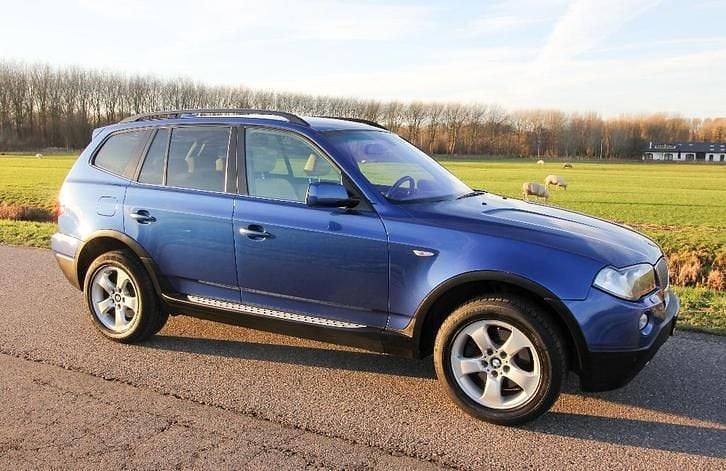 Blauw (metallic) Occasion 2006 BMW X3 Executive SUV | € 14.950 - Afbeelding 1/4