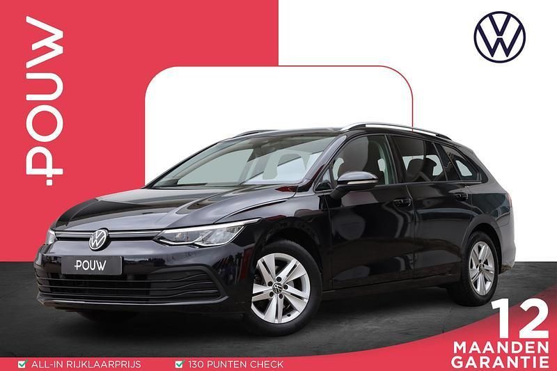 Zwart Gebruikt 2021 VW Golf VIII Life Stationwagen | € 20.950 (Eerlijke prijs) - Afbeelding 1/4