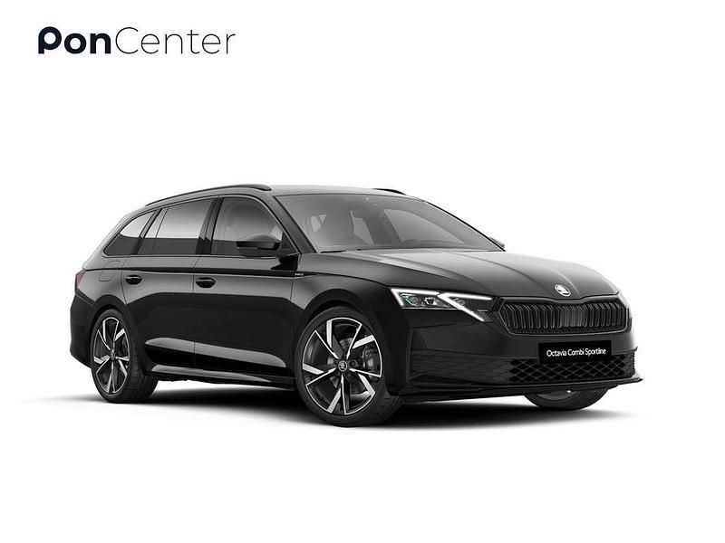 Zwart Nieuw 2025 Skoda Octavia SportLine Stationwagen | € 48.350 (Eerlijke prijs) - Afbeelding 1/4