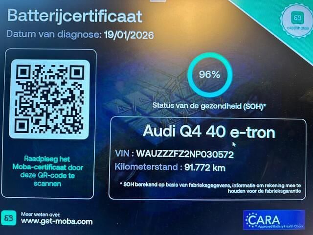 Occasion Audi Q4 e-tron Competition 150 kW (204 PK) 2022 Zwart (metallic) SUV