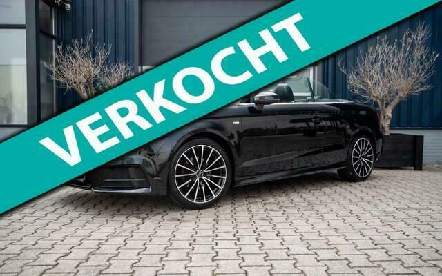 Zwart Gebruikt 2017 Audi A3 Cabriolet S-Line Cabriolet | € 31.950 - Afbeelding 1/4