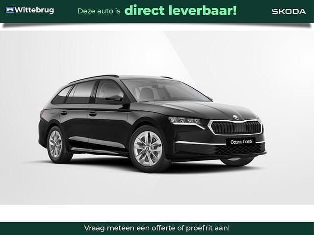 Zwart Nieuw 2025 Skoda Octavia Business Line Stationwagen | € 42.350 (Eerlijke prijs) - Afbeelding 1/4