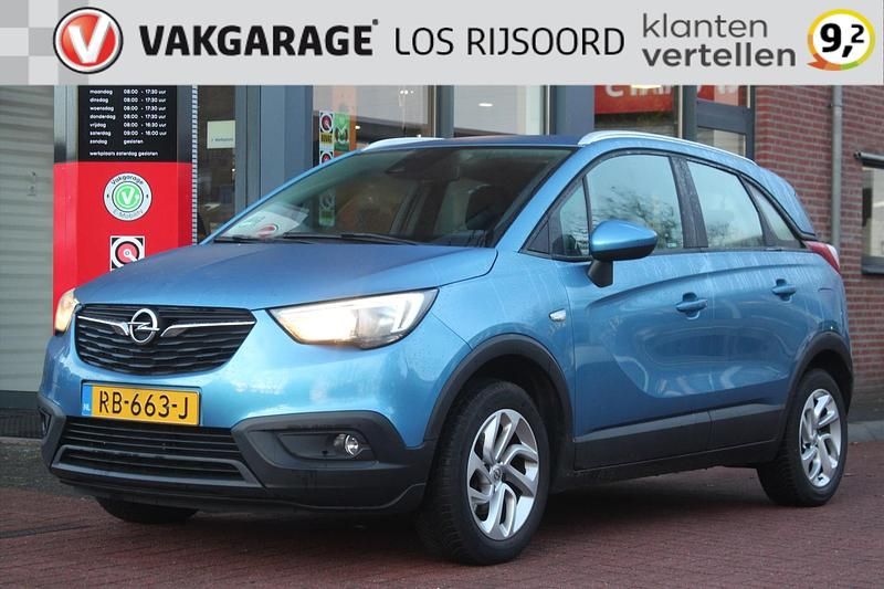 Blauw Occasion 2017 Opel Crossland X SUV | € 10.545 (Eerlijke prijs) - Afbeelding 1/4