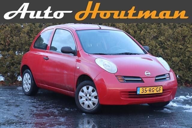 Rood Gebruikt 2005 Nissan Micra Pure Hatchback | € 999 (Goede deal) - Afbeelding 1/4
