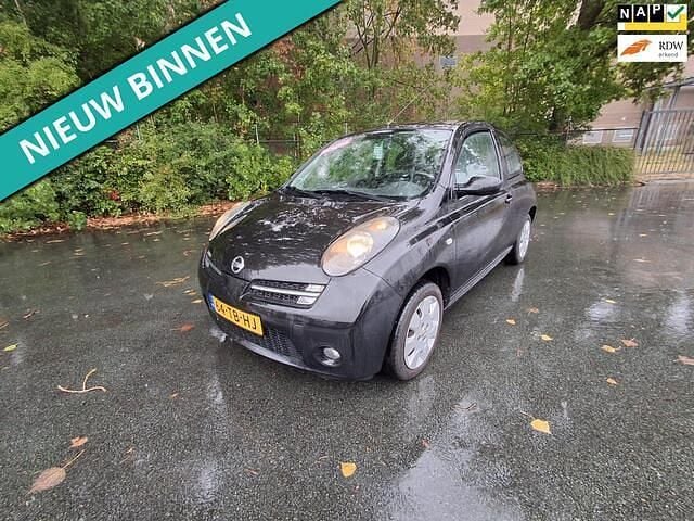 Zwart Occasion 2006 Nissan Micra Tekna Hatchback | € 999 (Goede deal) - Afbeelding 1/4