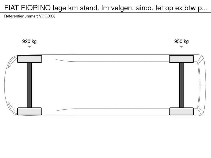 Wit Gebruikt 2020 Fiat Fiorino Van | € 7.500 - Afbeelding 1/4