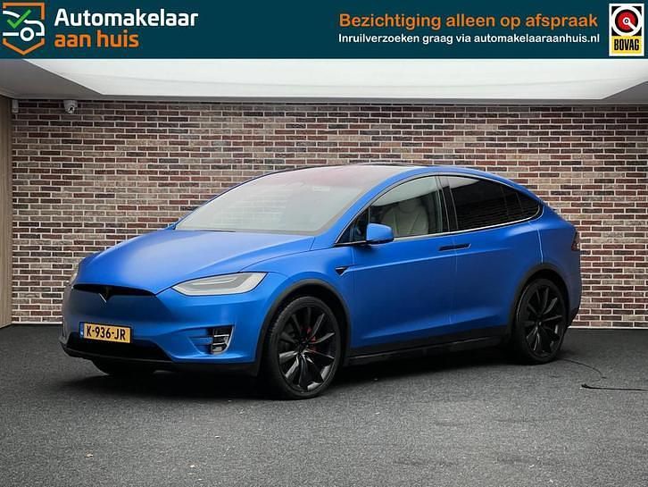 Blauw Gebruikt 2020 Tesla Model X Performance SUV | € 52.995 (Eerlijke prijs) - Afbeelding 1/4