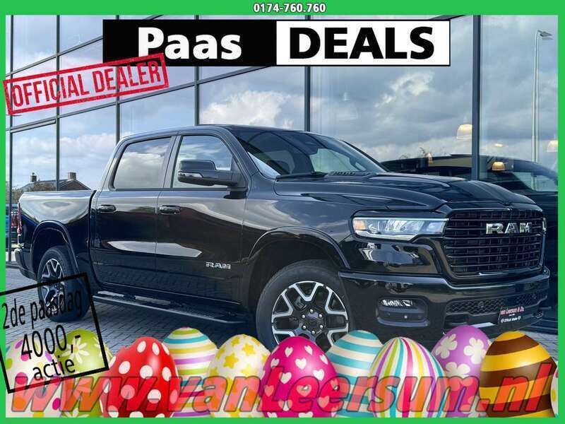 Zwart Nieuw 2025 Dodge Ram Pickup | € 67.991 (Super prijs) - Afbeelding 1/4