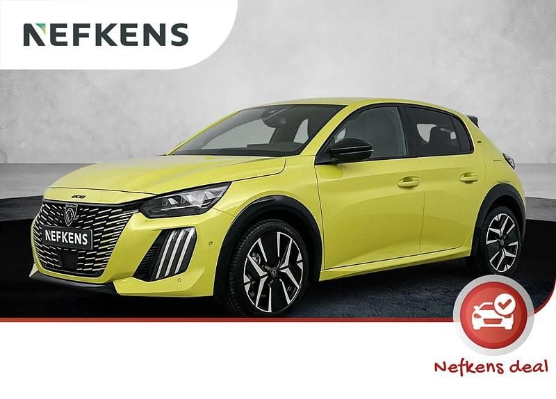 Geel Nieuw 2025 Peugeot 208 GT Hatchback | € 29.455 (Super prijs) - Afbeelding 1/4