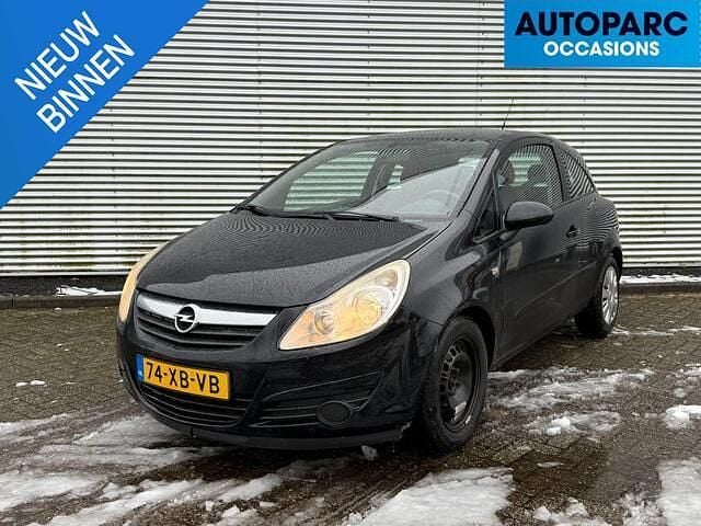Zwart Occasion 2007 Opel Corsa Enjoy Hatchback | € 499 (Super prijs) - Afbeelding 1/4