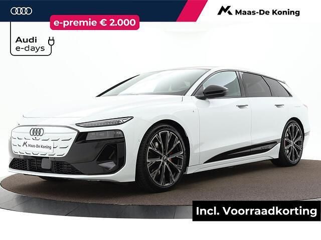 Wit Nieuw 2025 Audi A6 e-tron S-Line Stationwagen | € 79.300 (Duur) - Afbeelding 1/4