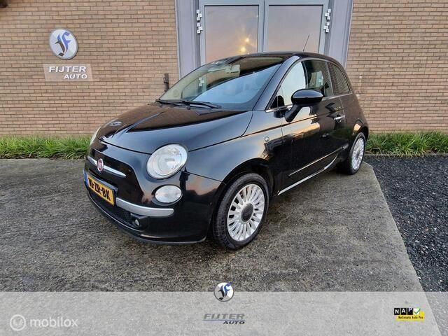 Zwart Gebruikt 2008 Fiat 500 Lounge Hatchback | € 3.600 (Eerlijke prijs) - Afbeelding 1/4