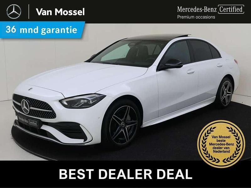 Occasion Mercedes C300e AMG line 204 PK (150 kW) 2024 Wit Sedan
