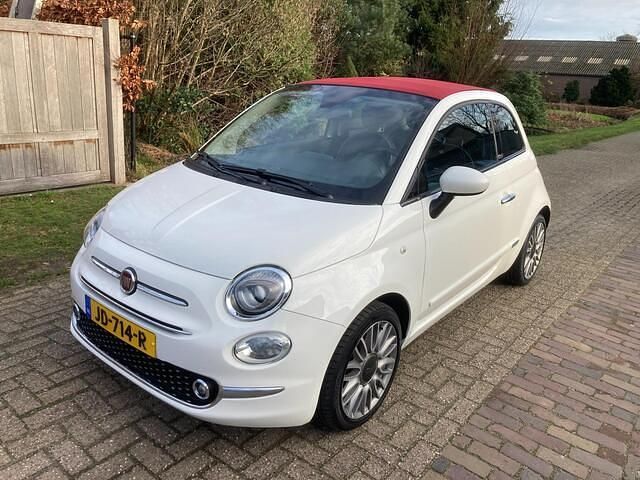 Wit Gebruikt 2016 Fiat 500C Lounge Cabriolet | € 839.500 - Afbeelding 1/4