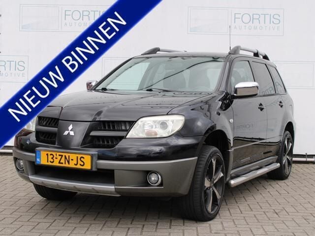 Zwart Gebruikt 2008 Mitsubishi Outlander Invite+ SUV | € 6.400 (Super prijs) - Afbeelding 1/4