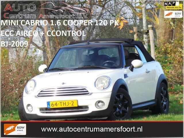Wit Gebruikt 2009 Mini Cooper Cabriolet Cabriolet | € 4.449 (Eerlijke prijs) - Afbeelding 1/4