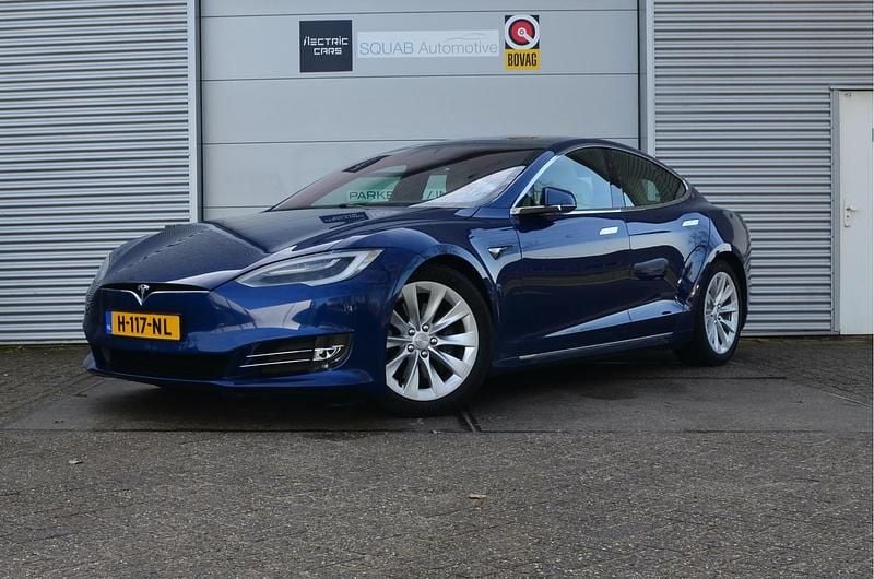 Blauw Gebruikt 2020 Tesla Model S Long Range AWD Hatchback | € 33.999 (Eerlijke prijs) - Afbeelding 1/4