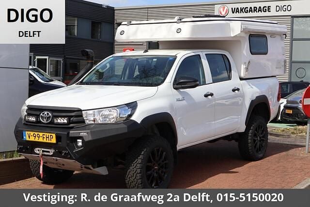 Wit Gebruikt 2018 Toyota HiLux Comfort Pickup | € 61.900 - Afbeelding 1/3