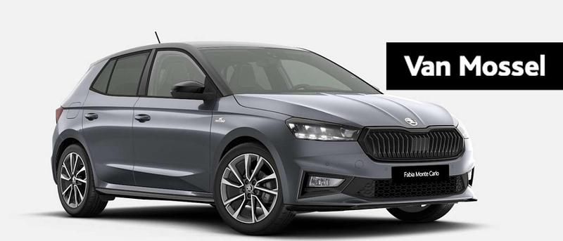 Grijs Nieuw 2025 Skoda Fabia Monte Carlo Hatchback | € 32.103 (Eerlijke prijs) - Afbeelding 1/4