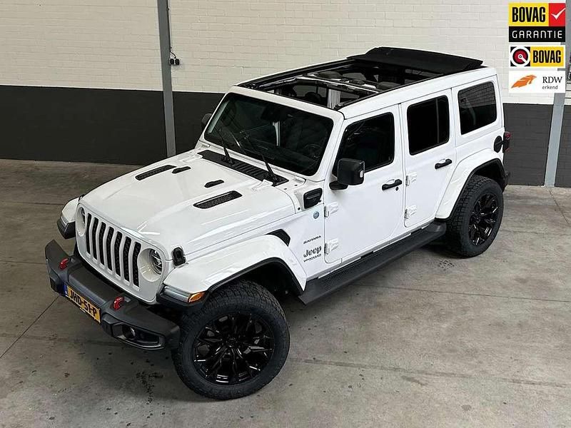Wit Occasion 2022 Jeep Wrangler Unlimited SUV | € 57.450 - Afbeelding 1/4