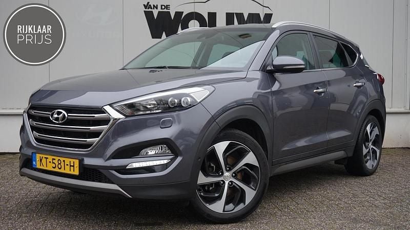 Grijs Gebruikt 2017 Hyundai Tucson Premium SUV | € 21.995 (Eerlijke prijs) - Afbeelding 1/4